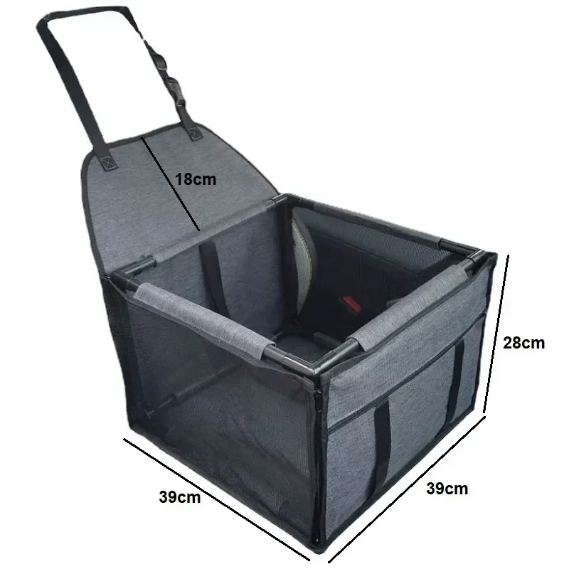 Funda de viaje para asiento de coche para perros, bolsa impermeable para transportar perros, hamaca de transporte para gatos, cesta para asiento de coche para perros pequeños y medianos
