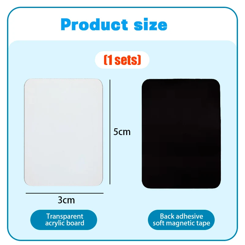 Juego de Imanes Personalizados para Refrigerador con Fotos, Kit de Adhesivos Acrílicos DIY de 5x3cm para Decoración de Refrigerador y Regalo de Recuerdo