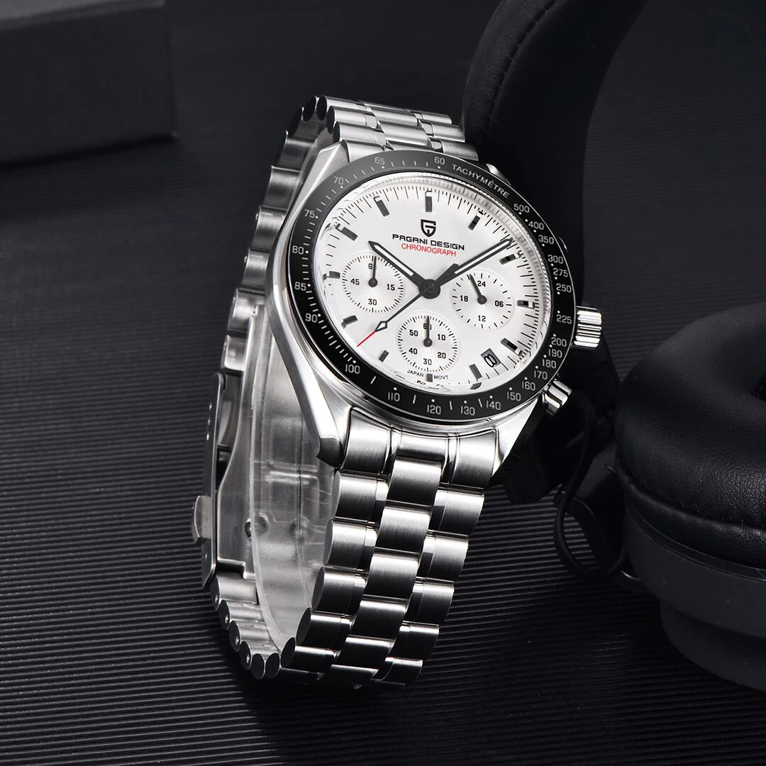 Reloj PAGANI DESIGN 2026 Nuevo V5 PD1701 para Hombre, Reloj de Cuarzo de Lujo, Deportivo, Cronógrafo, Cristal de Zafiro AR, Resistente al Agua 100M