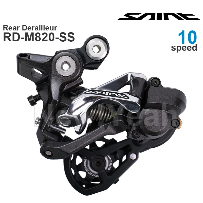 Grupo Shimano Saint M820 de 10 velocidades con palanca de cambios SL-M820 y desviador trasero RD-M820-SS, piezas originales de 10 velocidades.
