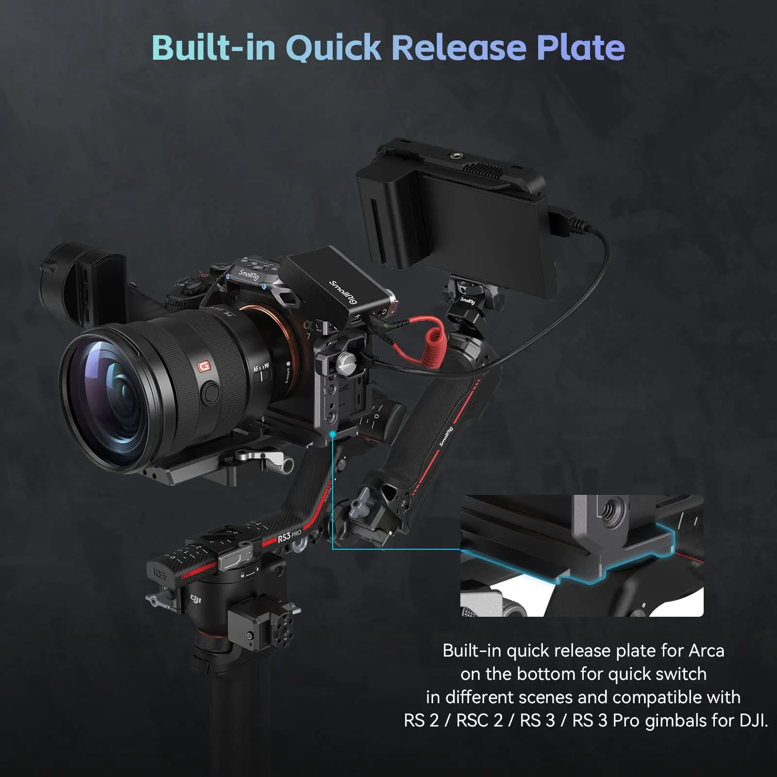 Kit de jaula avanzada SmallRig "Rinoceronte" para Sony Alpha 7R V / Alpha 7 IV / Alpha 7S III 3710