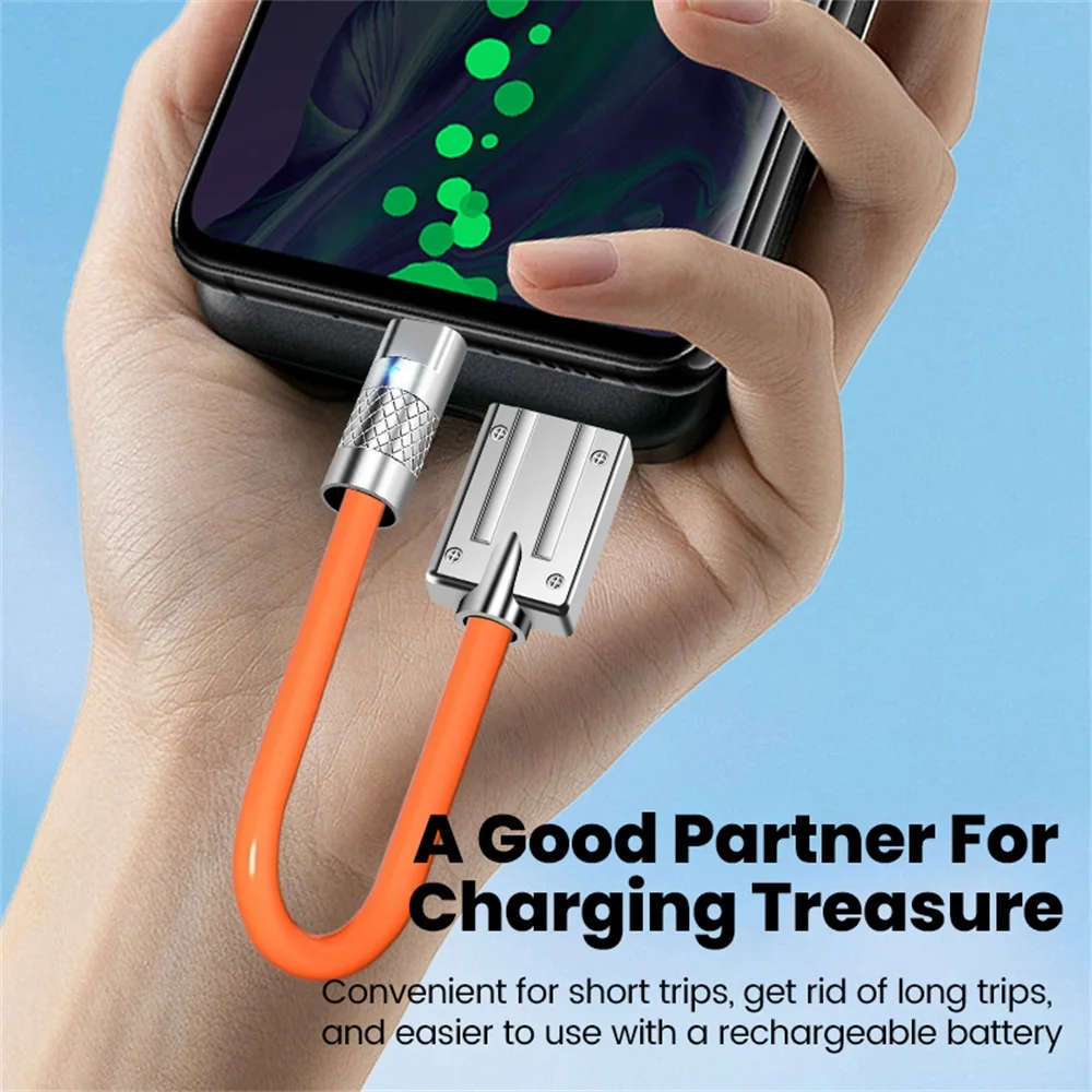 Cable USB C Corto de 25cm/50cm, Cable de Datos USB Tipo C a Tipo C de Carga Rápida para iPhone 16 15 Samsung Xiaomi Huawei, Cable para Banco de Energía