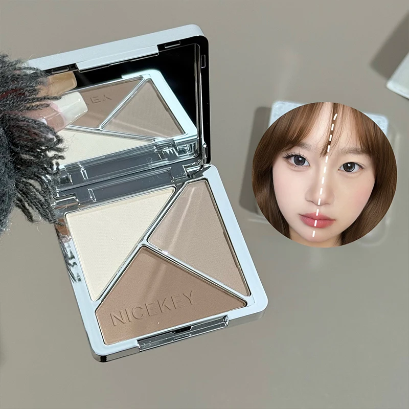 NICEKEY Set de Maquillaje Rosa Ballet Incluye 4 Labiales en Barra, 1 Rubor, 1 Polvo Compacto, 1 Paleta de Ojos, 1 Paleta de Contorno con Collar de Regalo