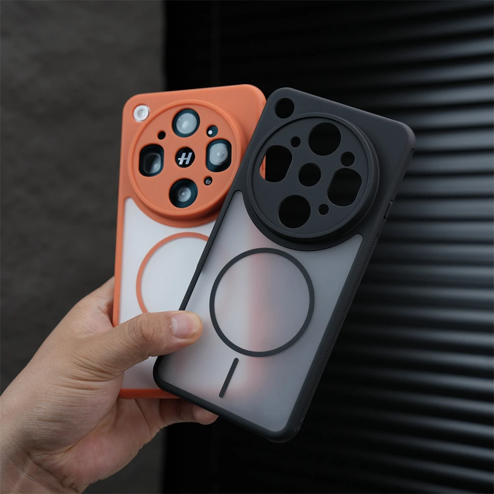 Funda protectora de lente translúcida mate para OPPO Find X9 Ultra X9S X8 Pro X8S+, cubierta transpirable con carga inalámbrica magnética