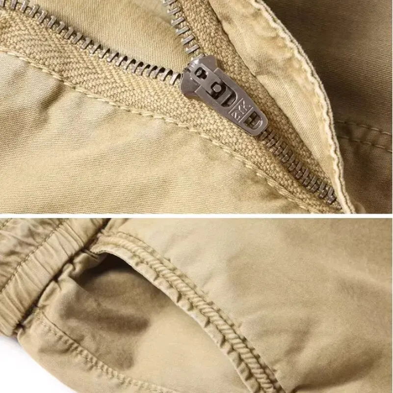 Pantalones cargo para hombre, pantalones informales para correr, pantalones militares tácticos de longitud completa de algodón