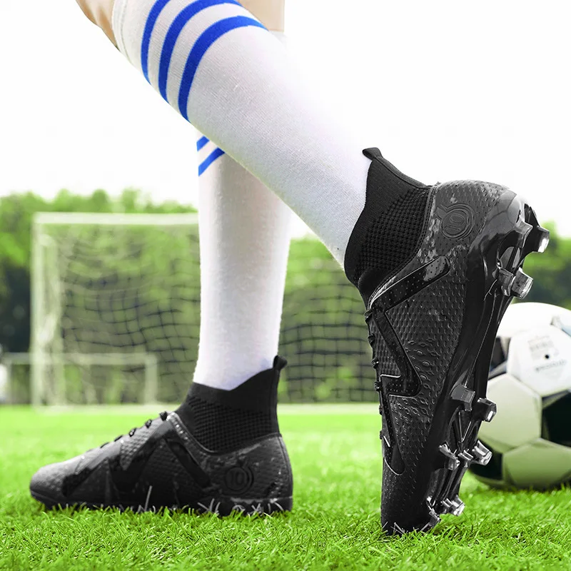 2025 calcetines estilo chico adulto deporte zapatos de fútbol entrenamiento niños botas de fútbol tamaño 33-46 zapatillas AG zapatos de fútbol juvenil