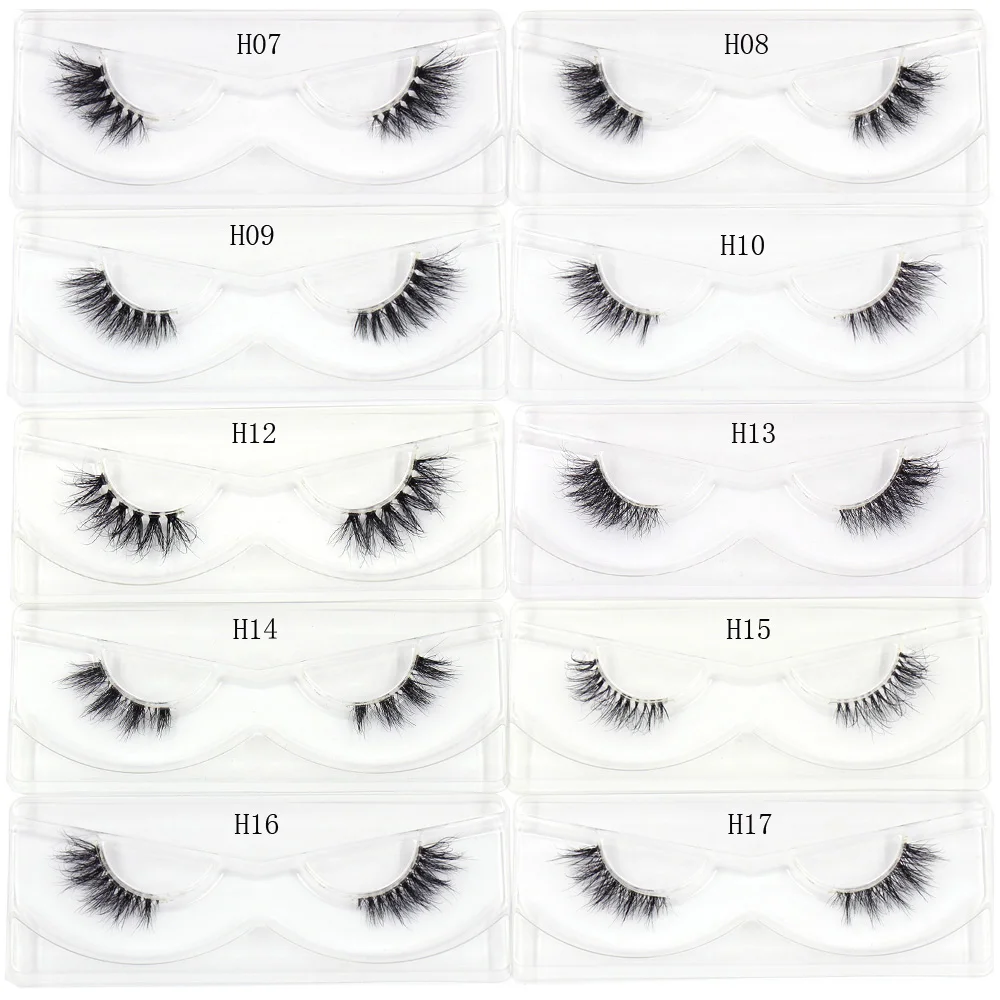Pestañas postizas 3D de visón Natural, extensiones de pestañas postizas entrecruzadas, maquillaje, venta al por mayor