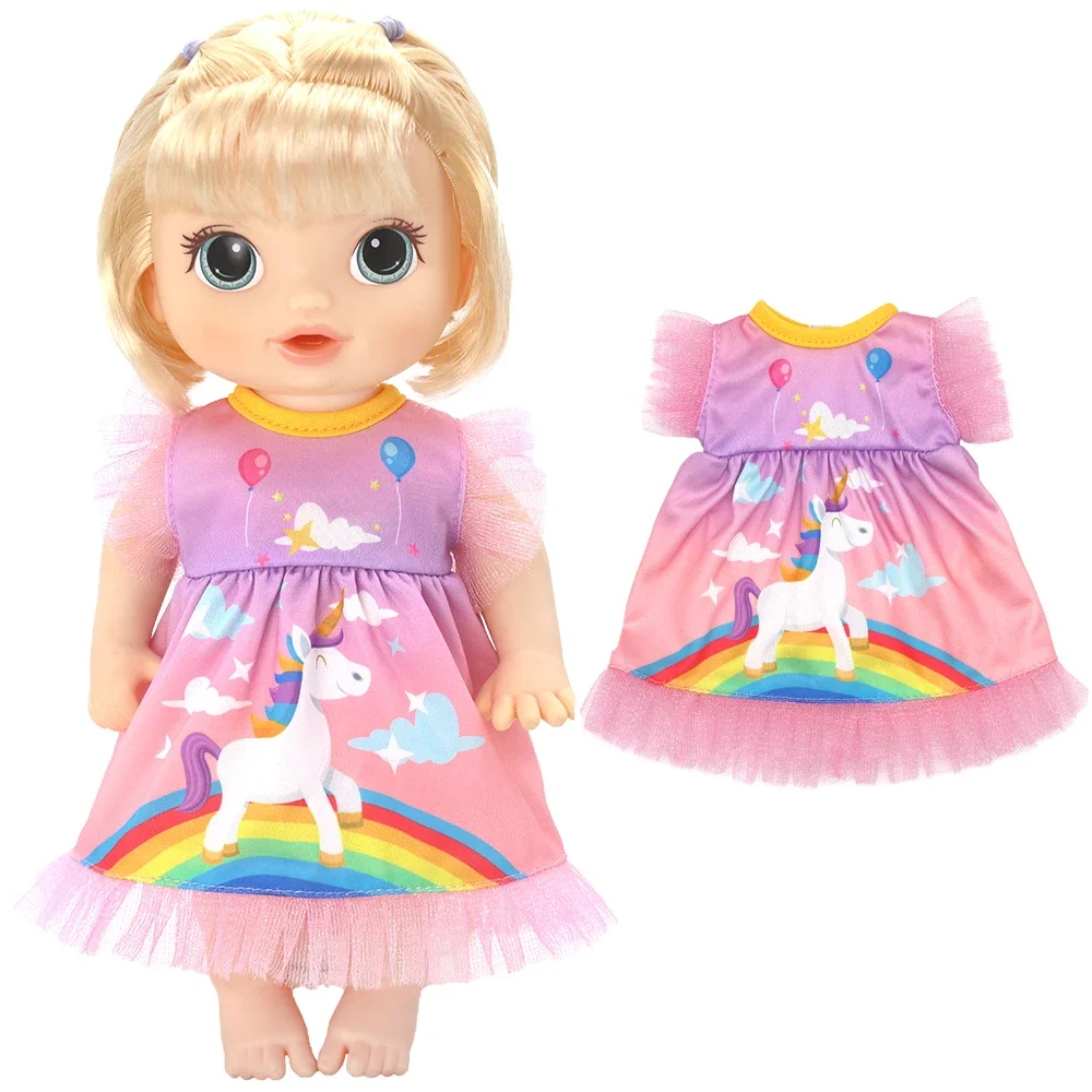 Vestido de muñecas para bebés de 30 Cm, vestido de lentejuelas verdes de verano, ropa de juguetes para bebés de 12 ", regalos de Navidad para niñas