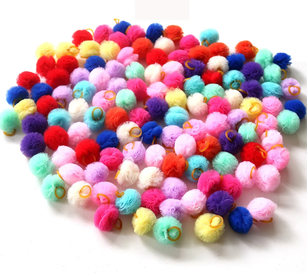 10 uds/20 piezas/30 Uds. Venta al por mayor lazos para el pelo de mascotas lazos para perros bandas de goma con accesorios para perros pequeños suministros para mascotas