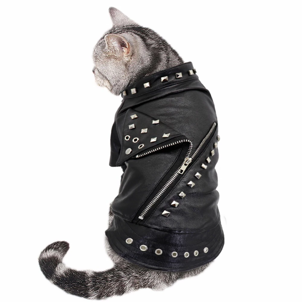 Cool Dog chaqueta de cuero abrigo cálido invierno ropa para mascotas traje Bulldog Francés ropa abrigos para perros pequeños medianos