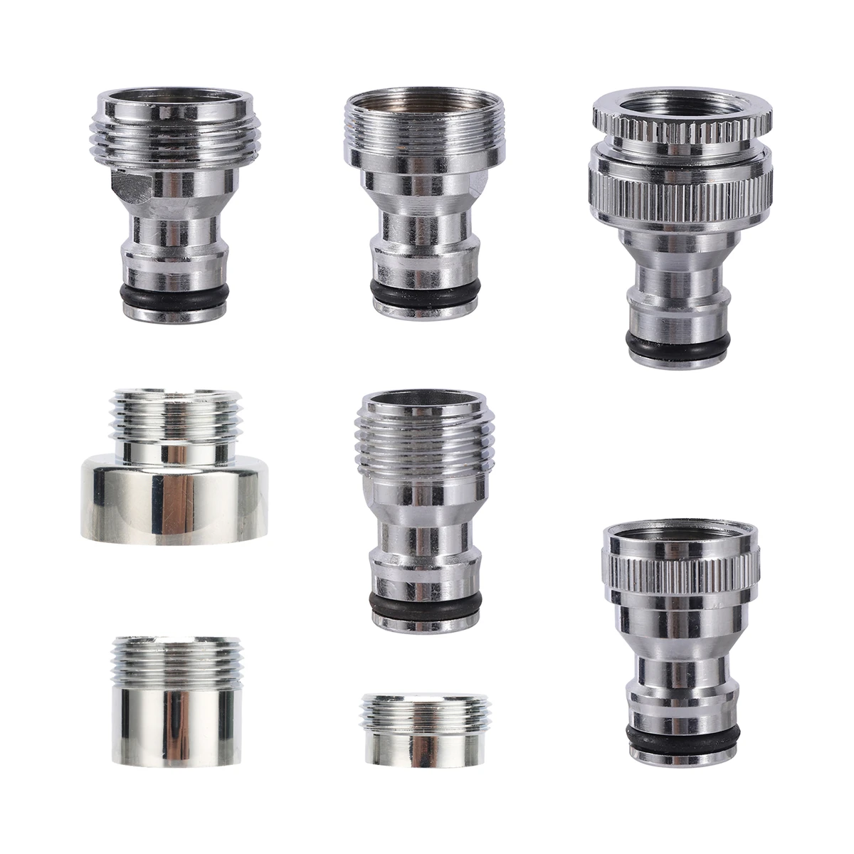 Adaptador de rosca macho/hembra de 1/2 ", 3/4", grifo de agua, tetina para lavadora, conector rápido, accesorios convertidores de grifo de jardín y patio