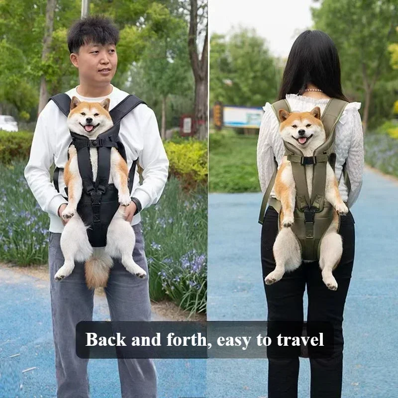 Bolsa para mascotas en el pecho que envuelve la mochila grande para perros, conveniente para llevar al salir, nuevo producto