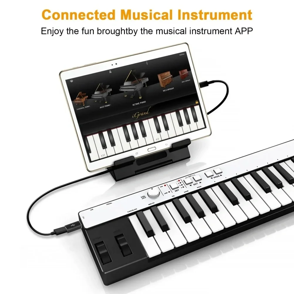 Adaptador USB B macho a USB tipo C hembra para controlador MIDI, convertidor de transferencia de datos para impresora HP Canon Lexmark, escáner, copiadora