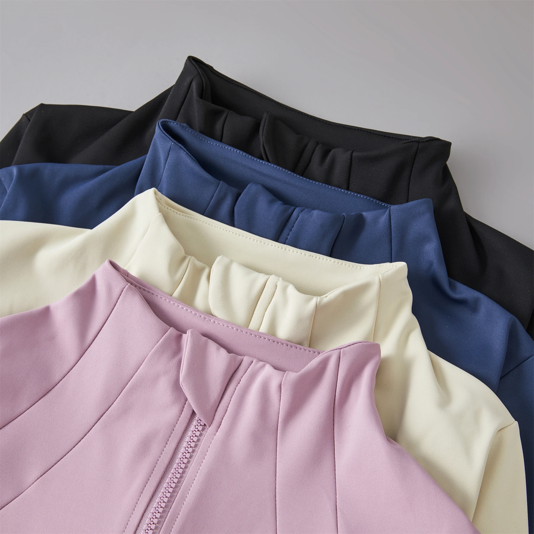 Ropa de Yoga cortavientos ropa deportiva mujer corriendo sudadera de manga larga chaquetas deportivas Top mujeres entrenamiento Tops ropa deportiva