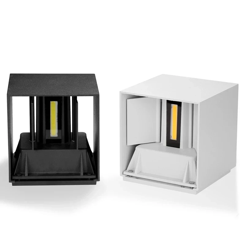 LED 6W/12W impermeable al aire libre IP65 luz de pared porche jardín lámpara de pared y interior dormitorio sala de estar decoración lámpara de iluminación