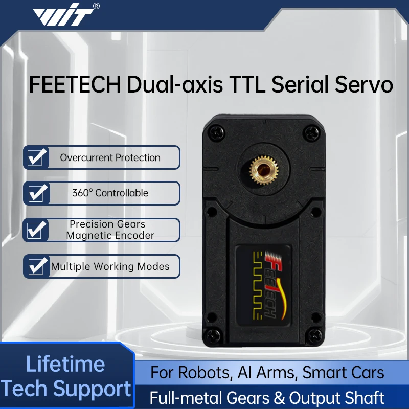 Servo Feetech STS3215 7.4V 12V 20KG 30KG 360 °   Servo TTL con bus serie de retroalimentación de codificación magnética para brazo robótico SO-ARM100 DIY Progra