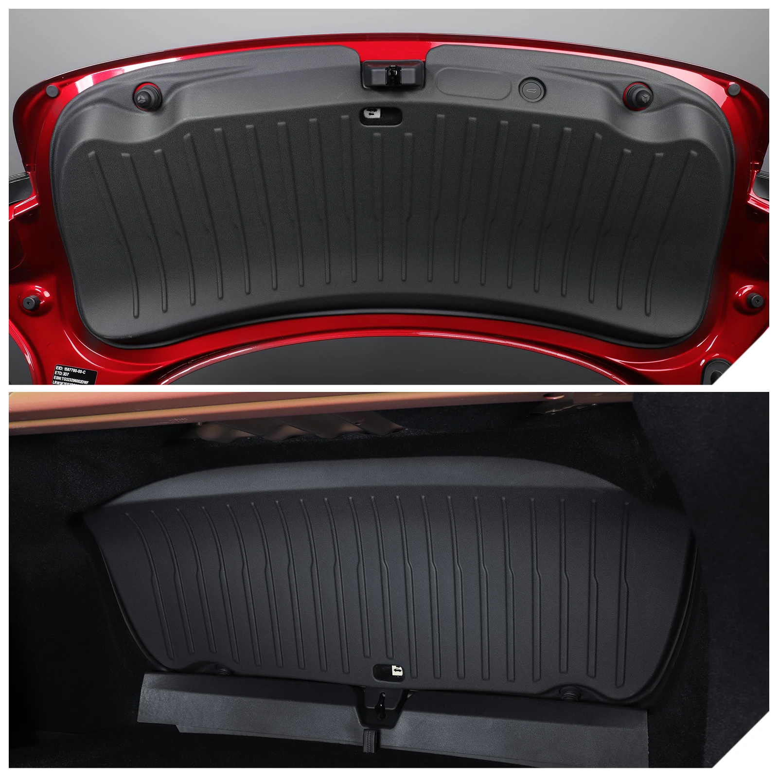 Smabee para Tesla Model 3 Highland 2024 2025, Tapete Antisuciedad para Puerta Trasera, Protector de Maletero, Accesorios para Auto
