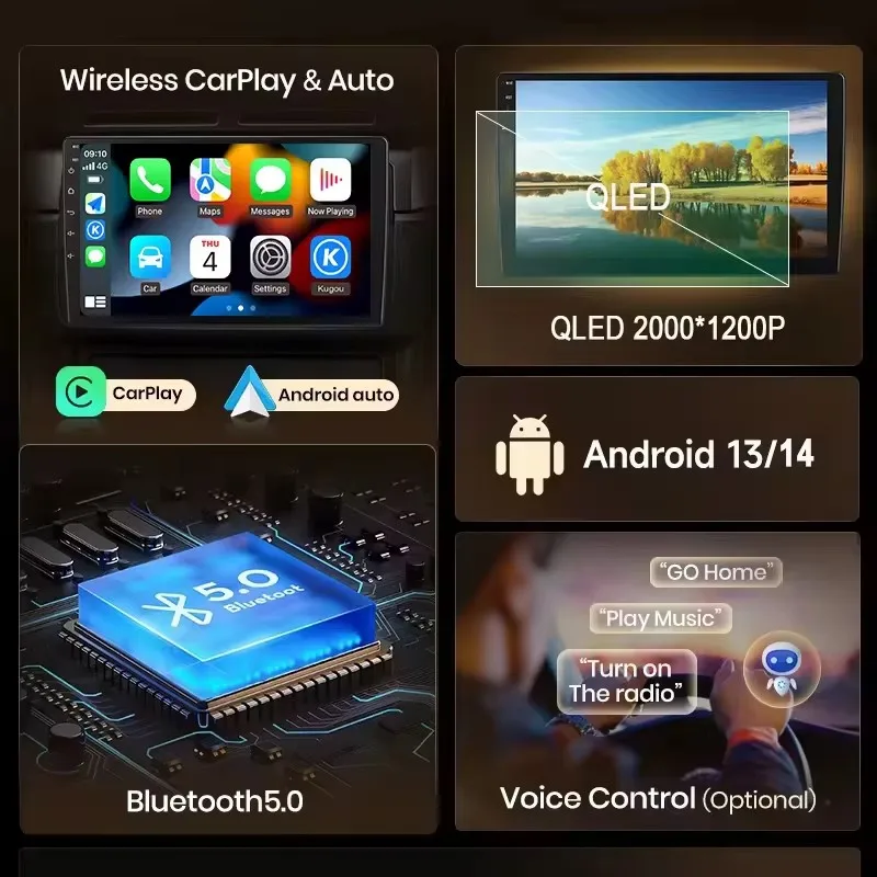 Radio de coche para Renault Trafic 3 2014 - 2021 para Opel Vivaro B 2014 - 2018 Carplay Android Auto estéreo Multimedia 2din DVD 8core
