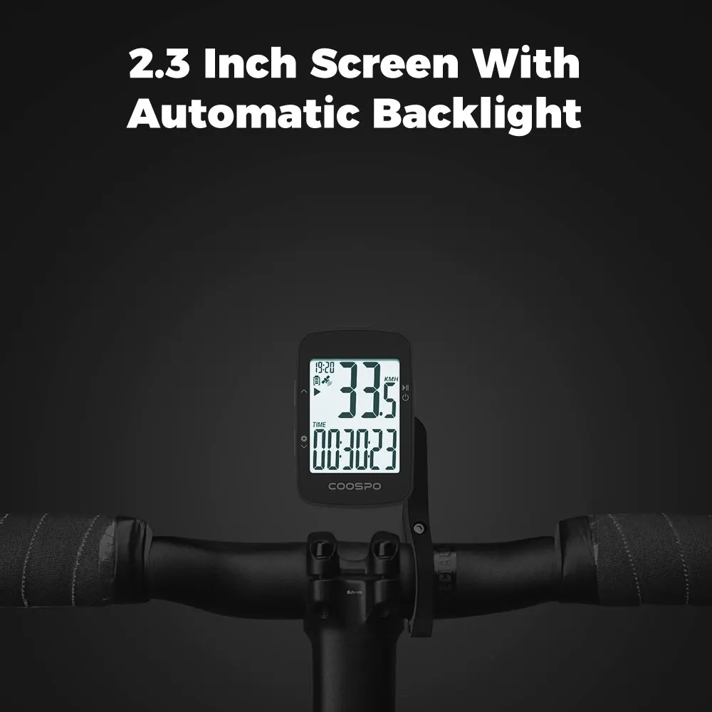 CooSpo-ordenador inalámbrico BC26/BC107 para bicicleta, velocímetro GPS, odómetro, Bluetooth 5,0, sincronización por aplicación, resistente al agua, para bicicleta de carretera y de montaña