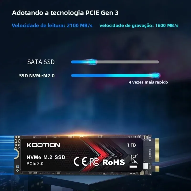 KOOTION X15Lite PCIe M2 SSD NVME M.2 unidad SSD 1TB 512GB 256GB unidad de estado sólido disco duro interno SSD para ordenador portátil de escritorio