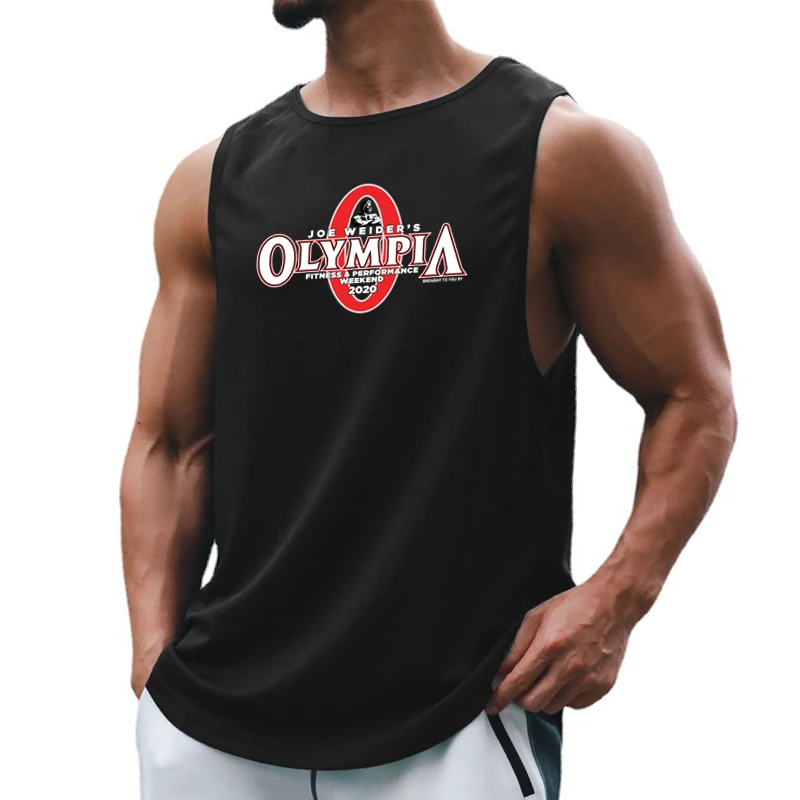 Camisetas sin mangas para culturismo y gimnasio para hombre, ropa deportiva de verano, camisetas sin mangas holgadas de secado rápido de malla, chaleco para correr muscular