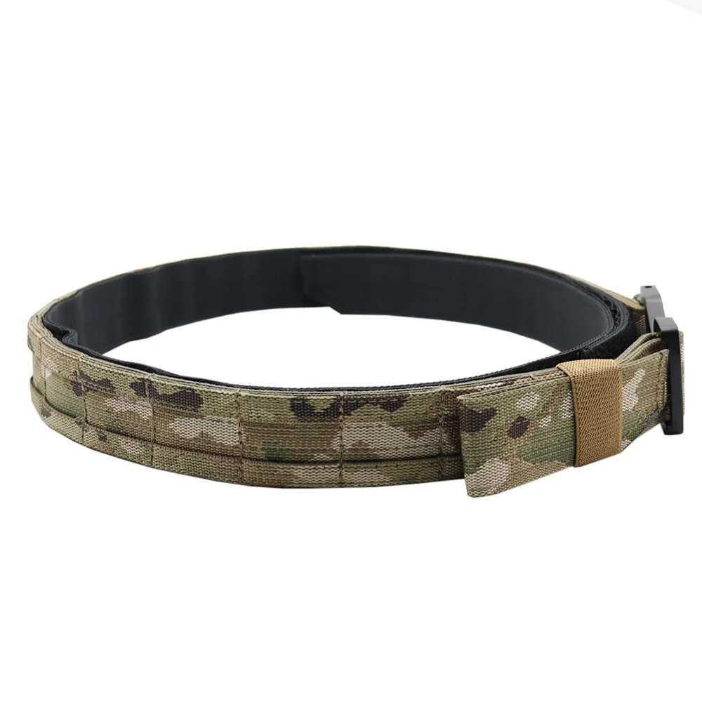 Cinturón Táctico Estilo R*oni*n de 1.5 Pulgadas con Hebilla Metálica de Liberación Rápida, Cinturón de Combate Molle para Caza, Cinturón Airsoft para Hombre