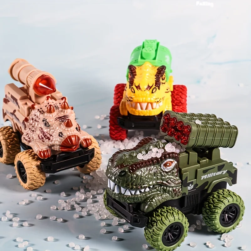 Camión de dinosaurios de juguete extraíble, camión de transporte de coches, juguetes con figuras de dinosaurio para niños pequeños, juegos de dinosaurios t-rex, camión monstruo
