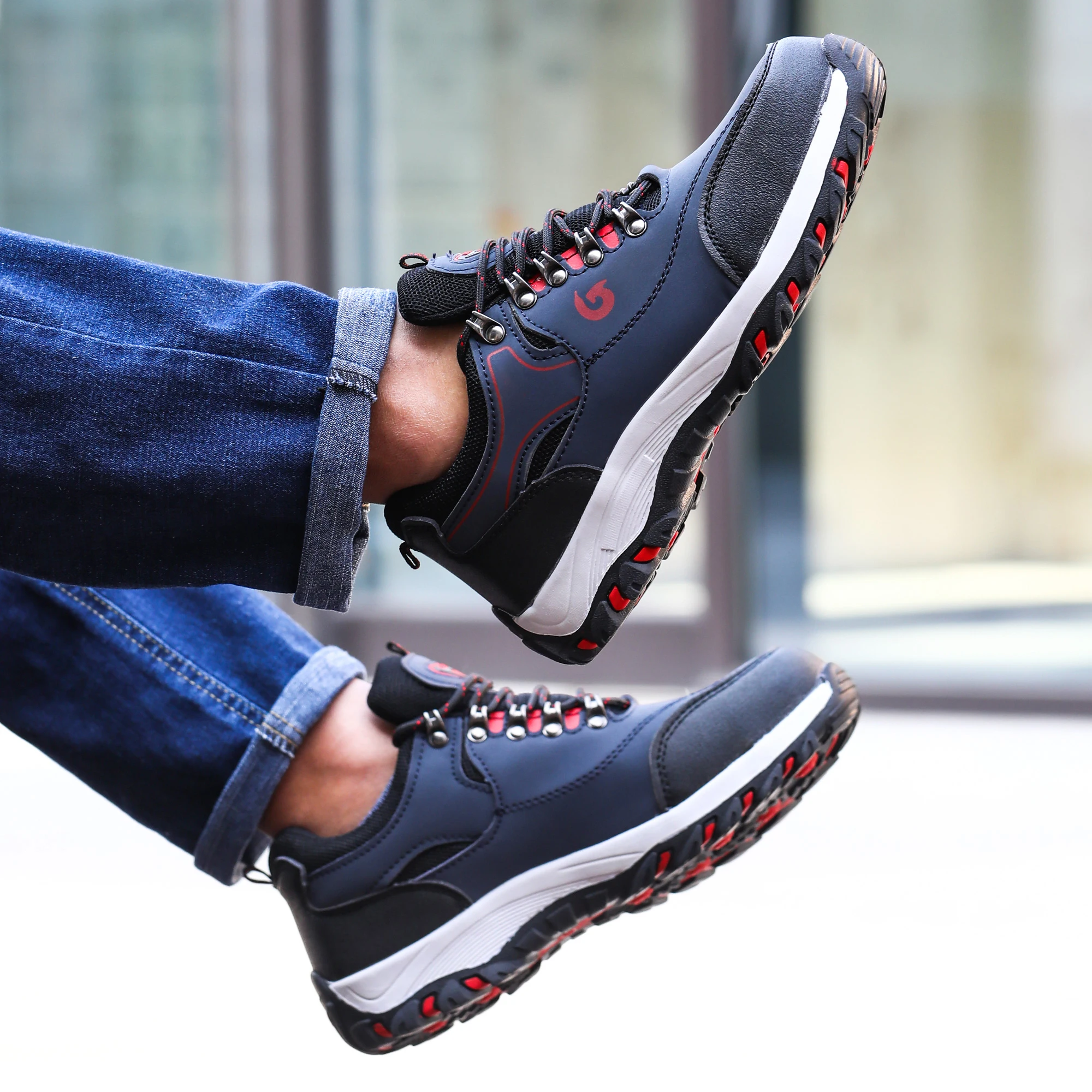 Zapatos de Seguridad Cómodos y Duraderos para Hombre, Anti-Impacto, Anti-Aplastamiento, Resistentes, Zapatillas Deportivas para Hombre