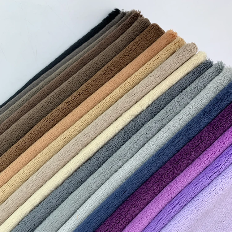 Tela Minky de 3mm en 43 Colores, 100% Poliéster, Ecológica, 45x50cm, para Forro de Disfraces y Peluches