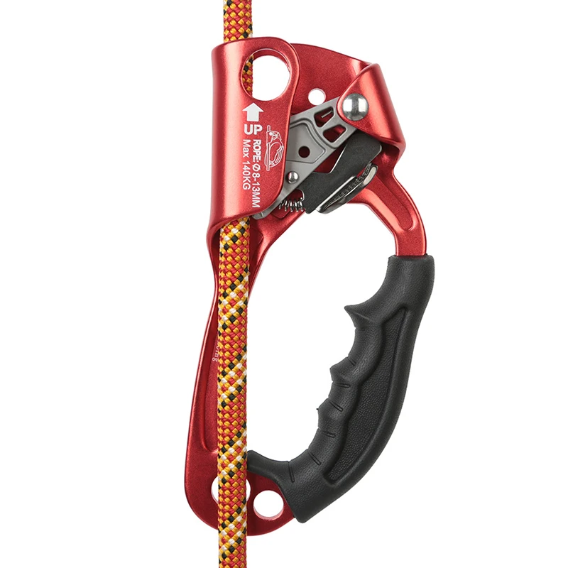 Dispositivo de ascenso de mano profesional SRT para escalada en roca al aire libre, mango de montañero, herramientas de cuerda de escalada para mano izquierda y derecha