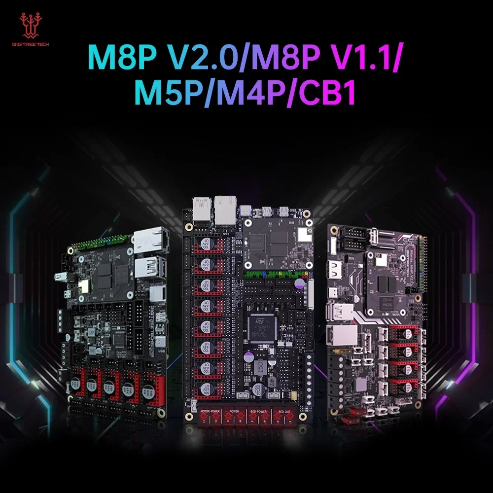 Placa base BIGTREETECH Manta M4P M5P M8P de 32 bits para TMC2209 CB1 Raspberry Pi CM4 Klipper Ender 3 Voron impresora 3D pantalla HDMI5