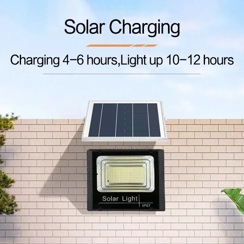 JVEE-luces de inundación solares para exteriores, foco alimentado por Control remoto, impermeable IP67, lámpara de calle para Villa, ángulo ajustable, 30W, 1000mAh