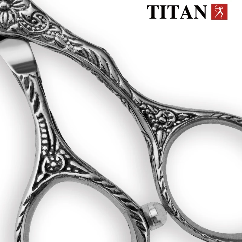 Tijeras de Peluquería Profesionales Titan de Acero Japonés 440 de 6 Pulgadas para Corte de Barbería, Tijeras de Entresacar para Peluquería