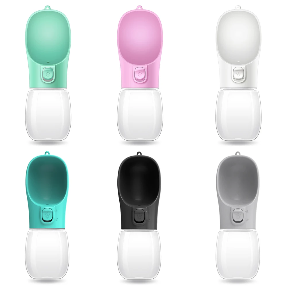 Botella de agua portátil para perros pequeños y grandes, cuenco para caminar al aire libre, botella de agua de viaje para cachorros, cuenco para beber para gatos, suministros para perros