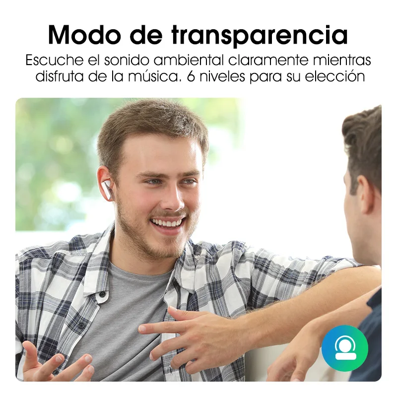 QCY-auriculares intrauditivos con Bluetooth 5,2, dispositivo de audio con cancelación activa de ruido, micrófono, manos libres, TWS inalámbricos ANC, 40dB, HT05