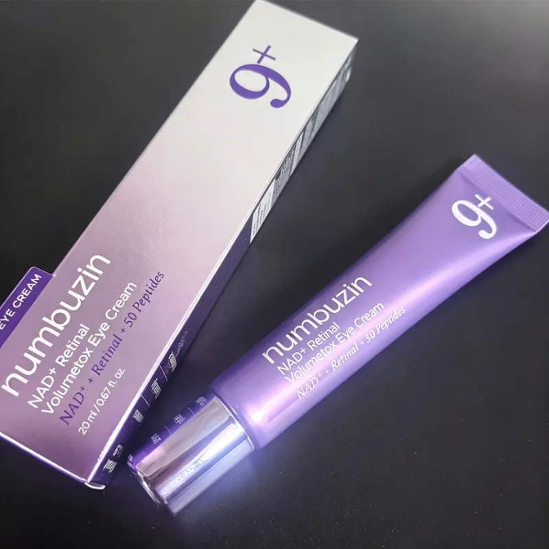 Numbuzin No.9 NAD+ Retinal Volumetox Crema para Ojos 20ml - Cuidado Antiarrugas, Ojeras, Hinchazón y Atenúa Líneas Finas, Cuidado de la Piel de los Ojos