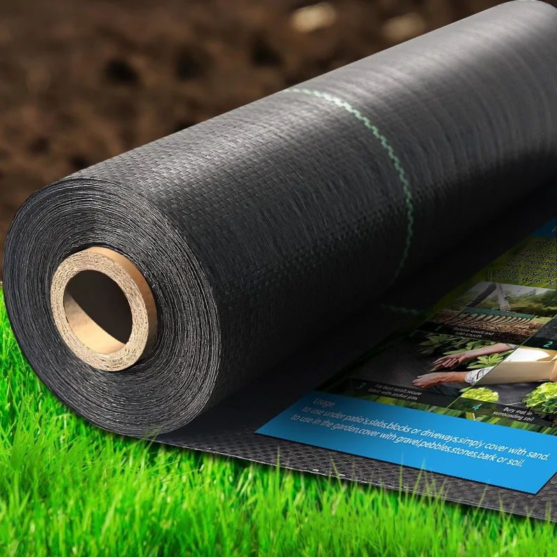 1 rollo de tela para paisaje de jardín, barrera para malas hierbas, estera de jardinería resistente para entrada, cubierta de suelo de polipropileno, flores, verduras elevadas B