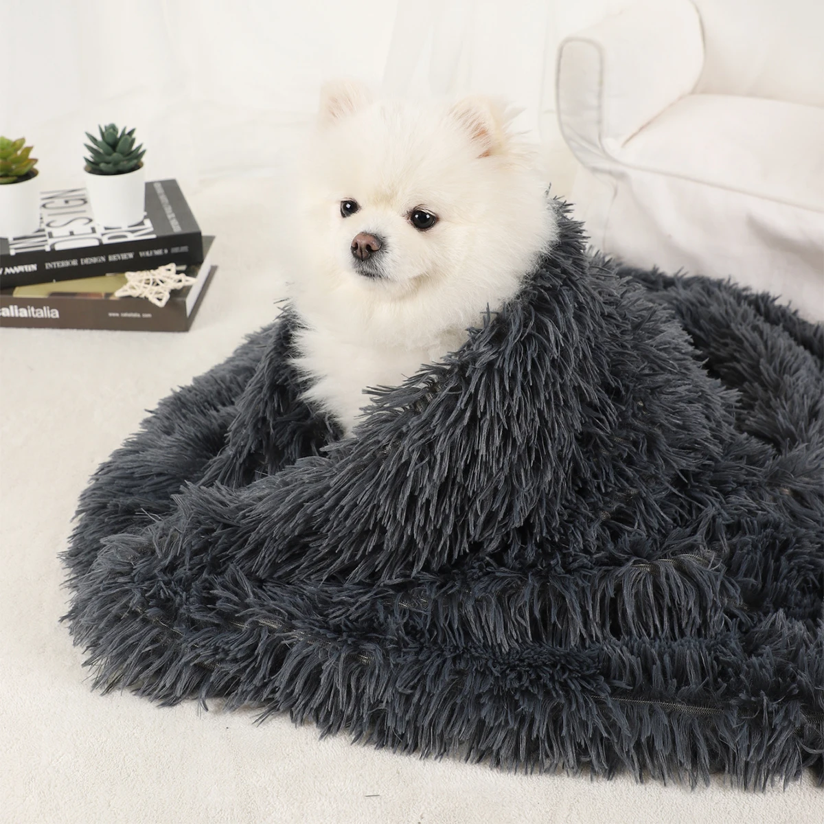 Manta para perro y mascota, cama cálida para perros, suministros medianos, accesorios para perrera, gatos pequeños, cesta grande, alfombrilla lavable de felpa para cachorros