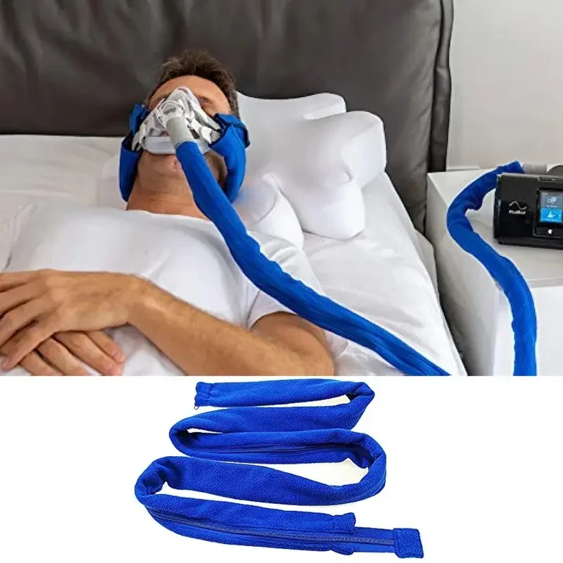 Funda protectora para tubo de CPAP de 1,8 m, cubierta con cremallera para tubos de CPAP, protector de tubería, accesorio para CPAP, previene el ruido y la condensación.