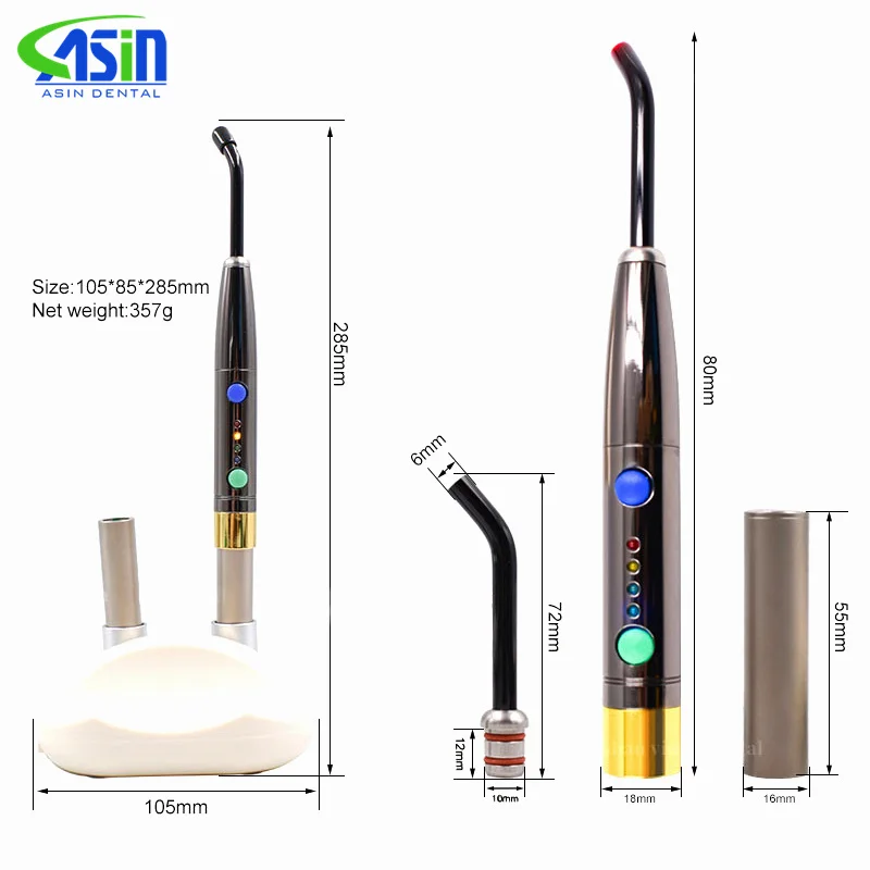 Diodo de desinfección activado por fotografía médica Dental, Kit láser curativo, lámpara de luz con punta, bolígrafo láser de tejido suave Perio Endo 650nm F3WW