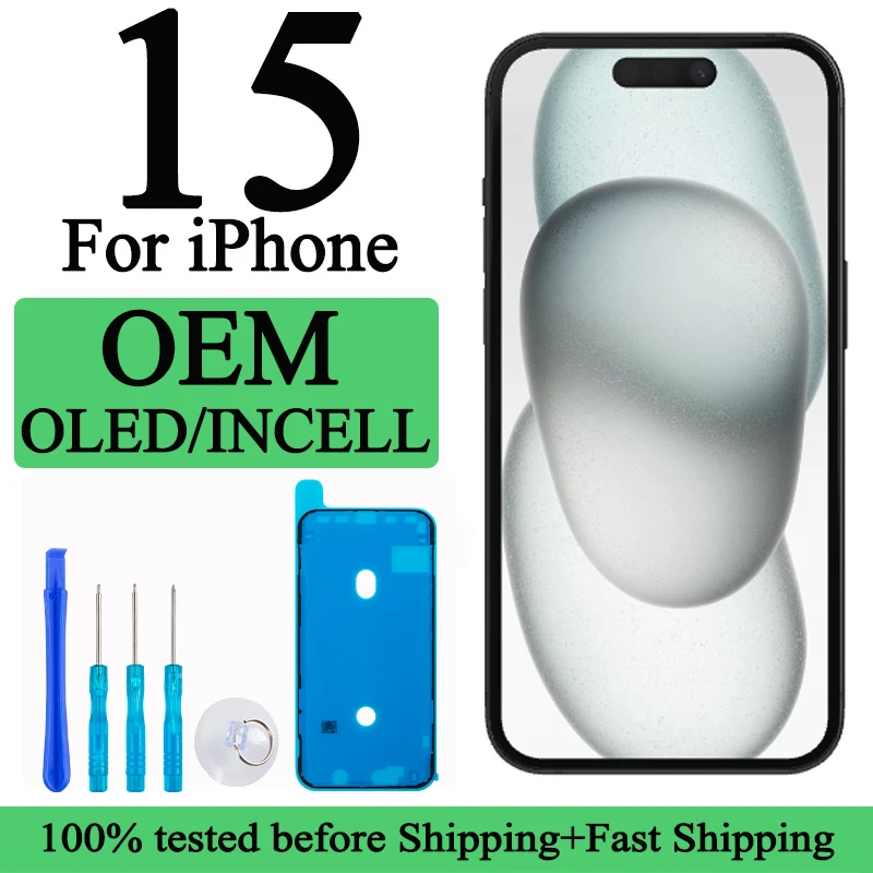 A3090 A2846 A3089 A3092 100% Lcd Premium probado para iPhone 15 nueva pantalla táctil con pantalla táctil 3D reemplazo de fábrica