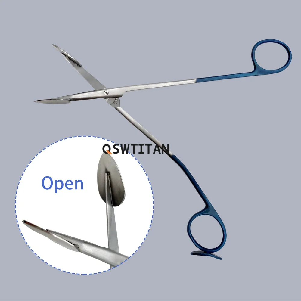 Separador epidérmico facial de 19cm con punta especial súper cizalla herramienta quirúrgica de plástico herramientas para párpados