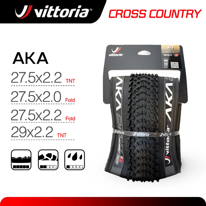 Neumáticos Vittoria AKA 29 MTB 29x2.2 Pulgadas Tubeless de Grafeno para Bicicleta de Montaña 29/27.5 Antipinchazos Plegables para Todo Terreno