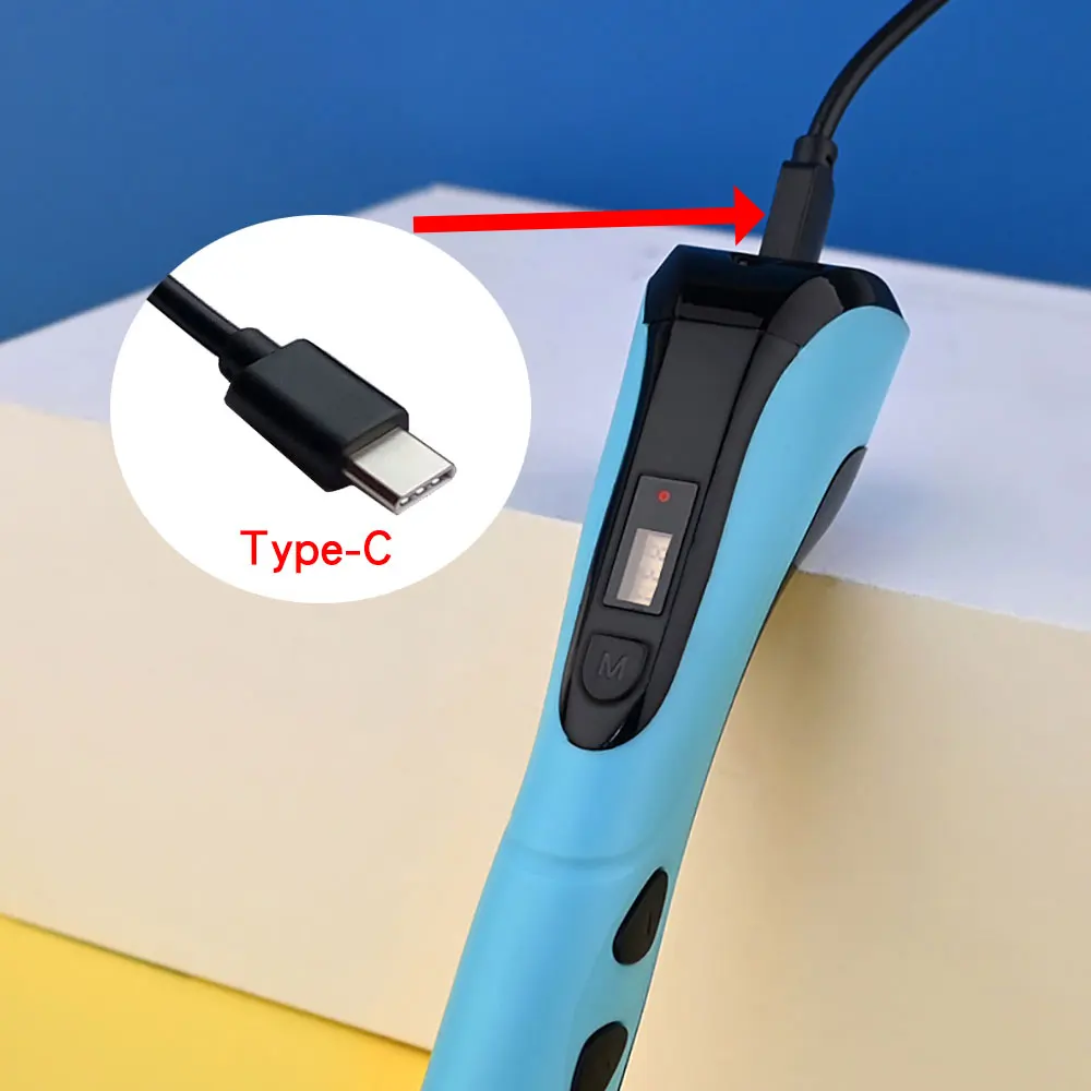 Nuevo bolígrafo 3D para niños, bolígrafo de impresión 3D con pantalla LCD, PLA de 200M y adaptador de corriente, Estuche De Viaje, regalo de cumpleaños y Navidad para niños