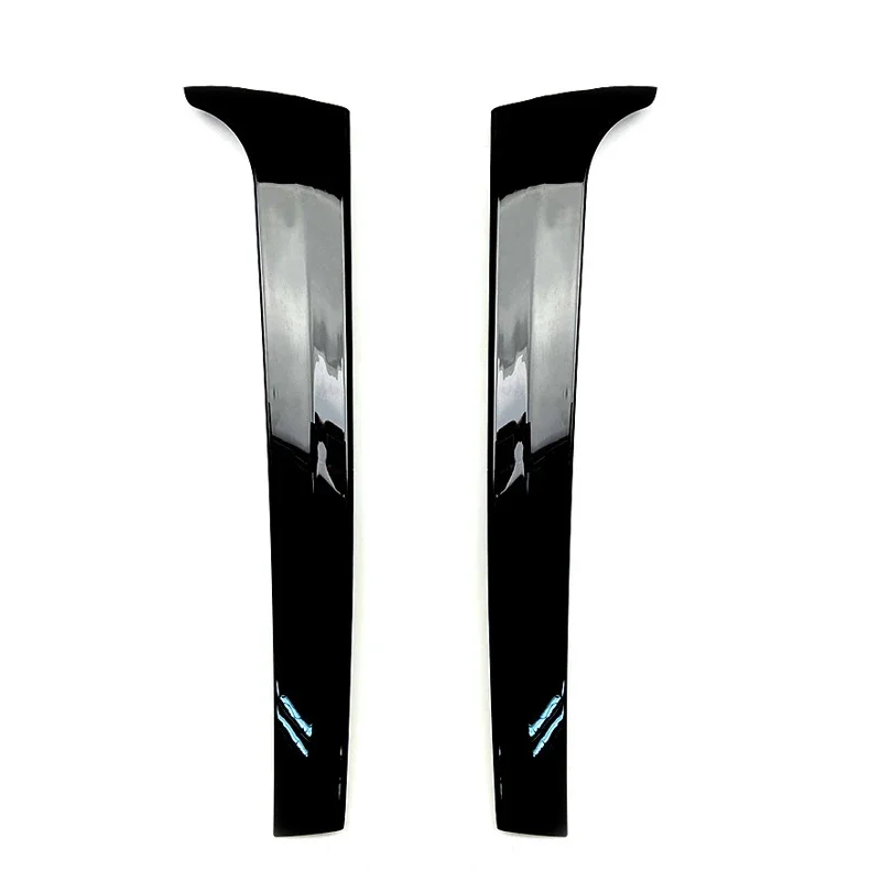 Alerón lateral para ventana trasera de coche, accesorio negro brillante, ABS, divisor, pegatina Canard, para Volkswagen VW Touareg, 2011-2017
