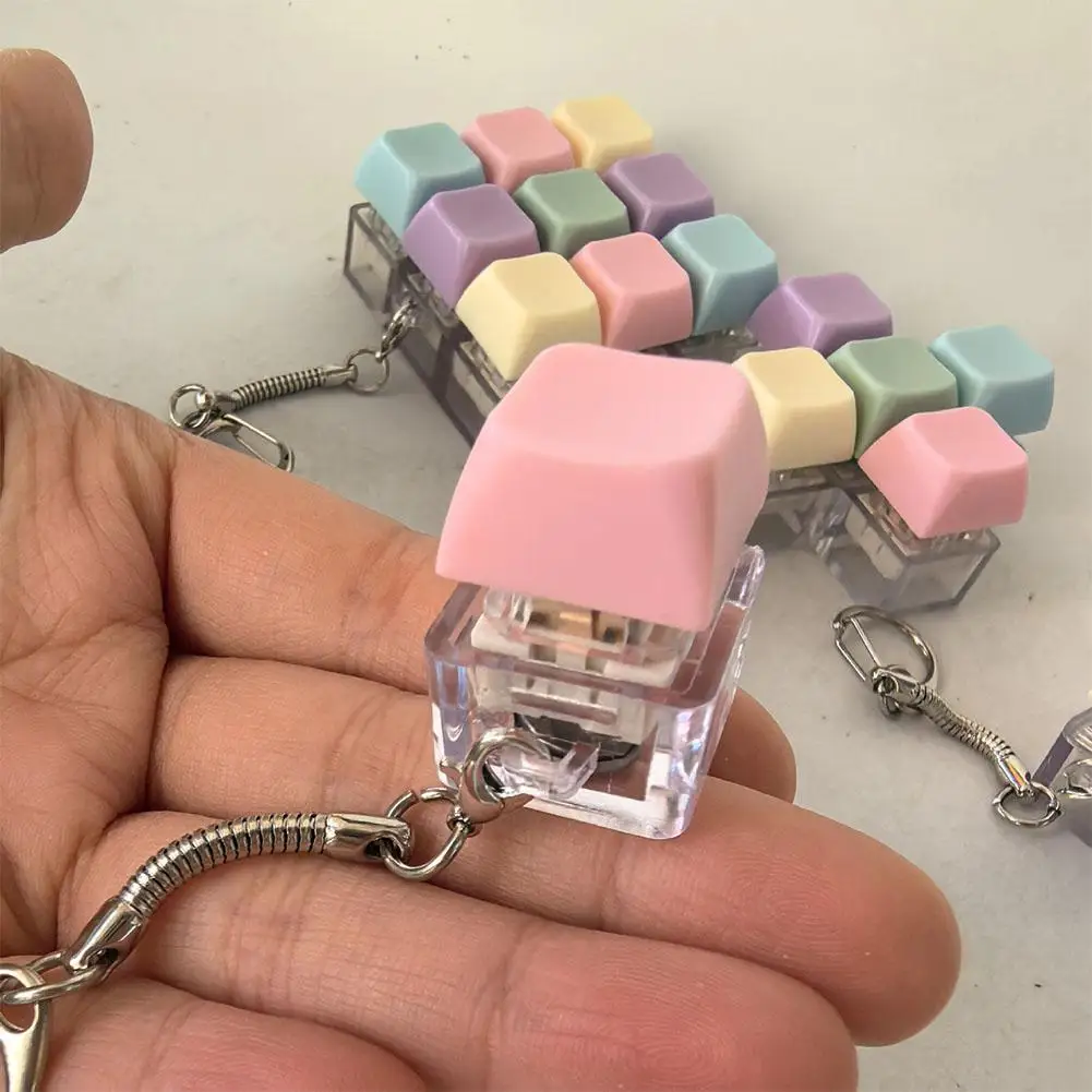 Fidget descompresión 1/4/5/9 teclado juguete antiestrés juegos de teclado de dedo para adultos juguetes antiestrés niños niñas llavero
