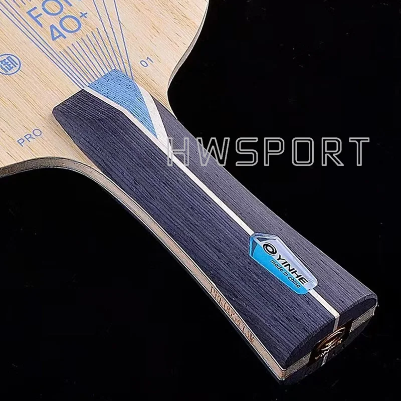 Hoja de tenis de mesa YINHE PRO 01, hoja de Ping Pong ultra ofensiva de fibra ALC azul exterior con caja de embalaje Original