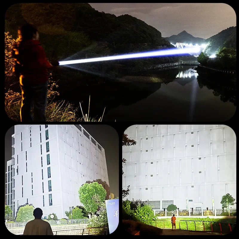 2025 nueva linterna LED ultrabrillante 85000000LM linterna táctica de luz fuerte lámpara portátil recargable linterna de Camping al aire libre