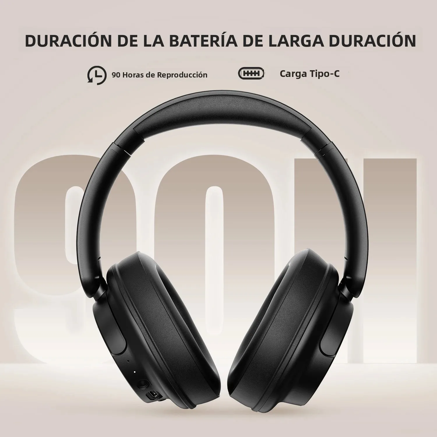 Oneodio EKSA V16 auriculares inalámbricos Bluetooth 5,3 auriculares sobre la oreja con micrófono modo Bass/Pop auriculares con cable HiFi de alta resolución aplicación 90H