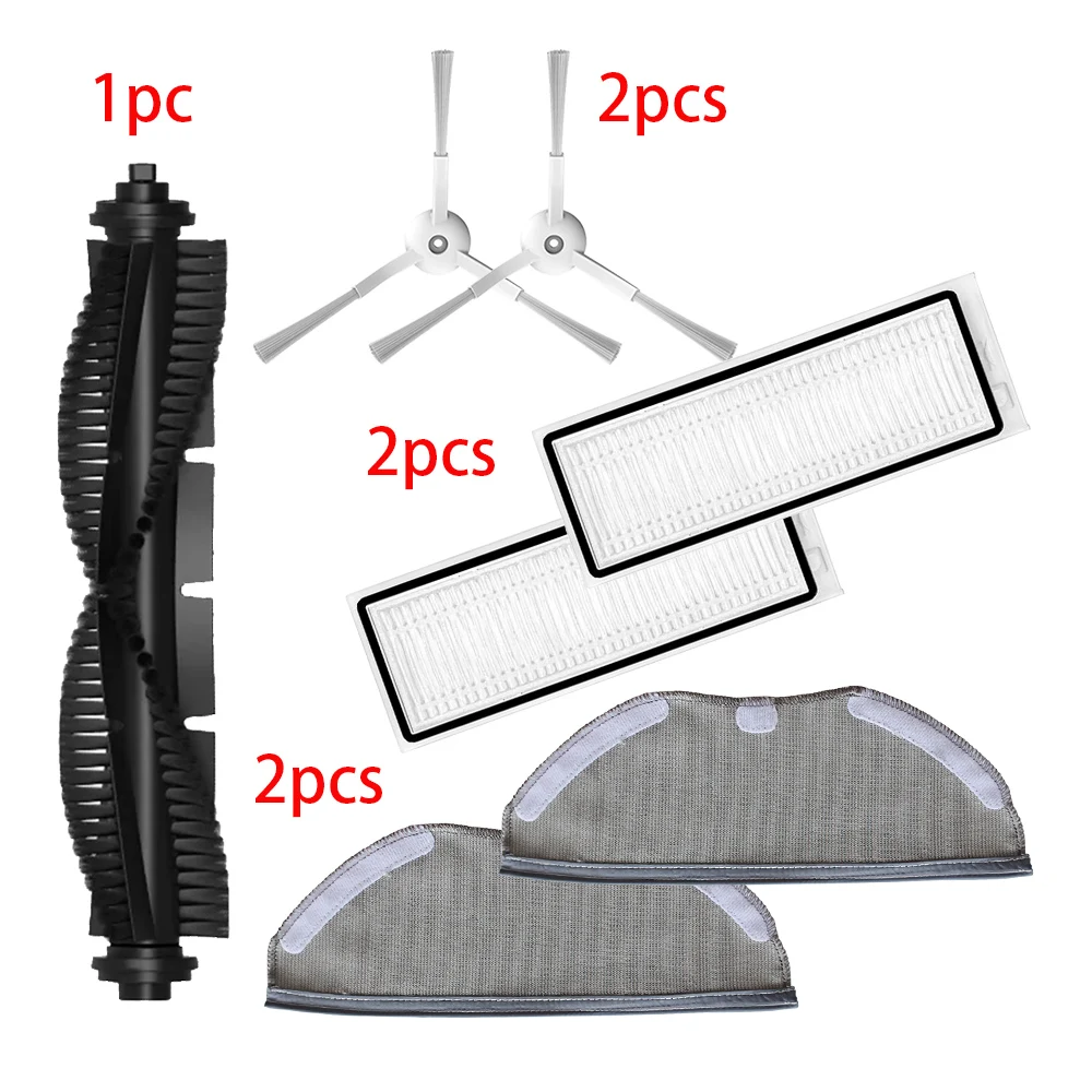 Filtro HEPA, rollo Central, cepillo principal, Cepillo Lateral, paño de mopa, trapo para Qihoo 360 S9, repuestos de aspiradora robótica, accesorios